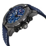 Breitling Super Avenger Night Mission Chronograph Automatic Chronometer Blue Dial Men's Watch - Image 4