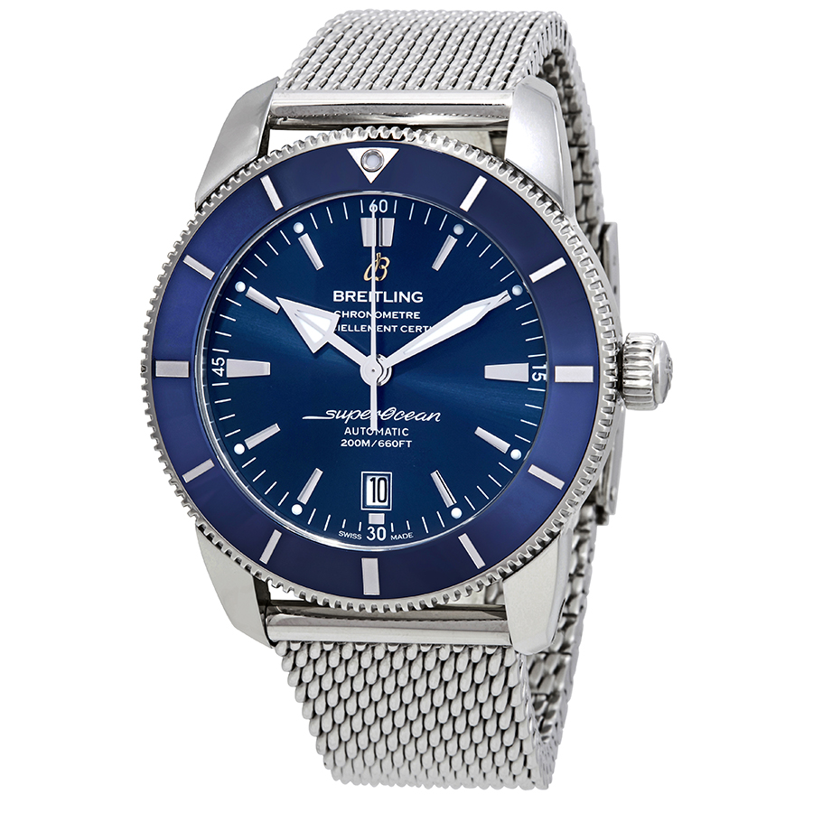 preowned-breitling-superocean-heritage-ii-blue-dial-mens-watch-ab202016c961152a-ab202016c961152a (1) Breitling Superocean Heritage II Blue Dial Men's Watch - Image 1