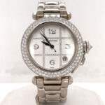 Cartier Pasha Automatic Diamond Silver Dial Ladies Watch