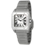 Cartier Santos 100 Silvered opaline dial Dial Men's Watch