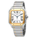 Cartier Santos Silver Dial Men's Watch
