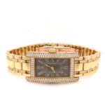 Cartier Tank Americaine Quartz Diamond Brown Dial Ladies Watch - Image 3