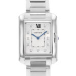 Cartier Tank Anglaise Quartz Diamond Silver Dial Ladies Watch