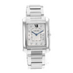 Cartier Tank Anglaise Quartz Diamond Silver Dial Ladies Watch - Image 4