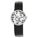 Dior Christian La D De Dior Quartz Diamond Black Dial Ladies Watch