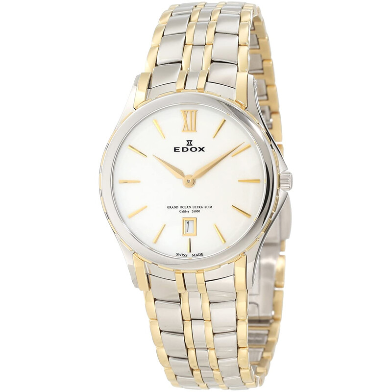 preowned-edox-grand-ocean-quartz-white-dial-mens-watch-27035-357j-bid (1) Edox Grand Ocean Quartz White Dial Men's Watch - Image 1