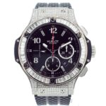 Hublot Big Bang Chronograph Diamond Black Dial Men's Watch