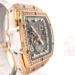 Hublot Spirit of Big Bang Moonphase Diamond Silver-tone Dial Unisex Watch - Image 5