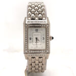 Jaeger LeCoultre Reverso Hand Wind Diamond Silver Dial Ladies Watch