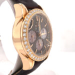 Omega De Ville Co-Axial Chronograph Automatic Diamond Brown Dial Ladies Watch - Image 6