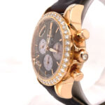 Omega De Ville Co-Axial Chronograph Automatic Diamond Brown Dial Ladies Watch - Image 5