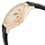 Patek Philippe Calatrava Ivory Dial 18kt Yellow Gold Brown Leather Men's Watch - Image 4