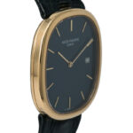 Patek Philippe Golden Ellipse Quartz Blue Dial Men's Watch - Image 6
