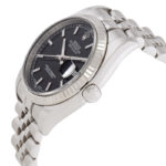 Rolex Pre-owned Oyster Perpetual 36 mm Black Dial Stainless Steel Bracelet Automatic Men's Watch 116234BKSO - Image 4