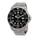 Rolex Pre-owned Oyster Perpetual Automatic Chronometer Black Dial Men's Watch