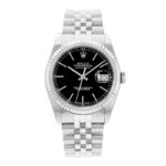 Rolex Datejust 36 Automatic Chronometer Black Dial Men's Watch - Image 3