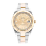 Rolex Datejust II Automatic Chronometer Diamond Champagne Dial Men's Watch
