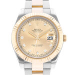 Rolex Datejust II Automatic Chronometer Diamond Champagne Dial Men's Watch - Image 3