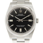 Rolex Oyster Perpetual Automatic Chronometer Black Dial Unisex Watch