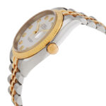 Rolex Oyster Perpetual Automatic Chronometer Diamond White Dial Men's Watch - Image 3