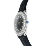 Tourneau Super Oro Round Quartz Diamond Black Dial Ladies Watch - Image 4